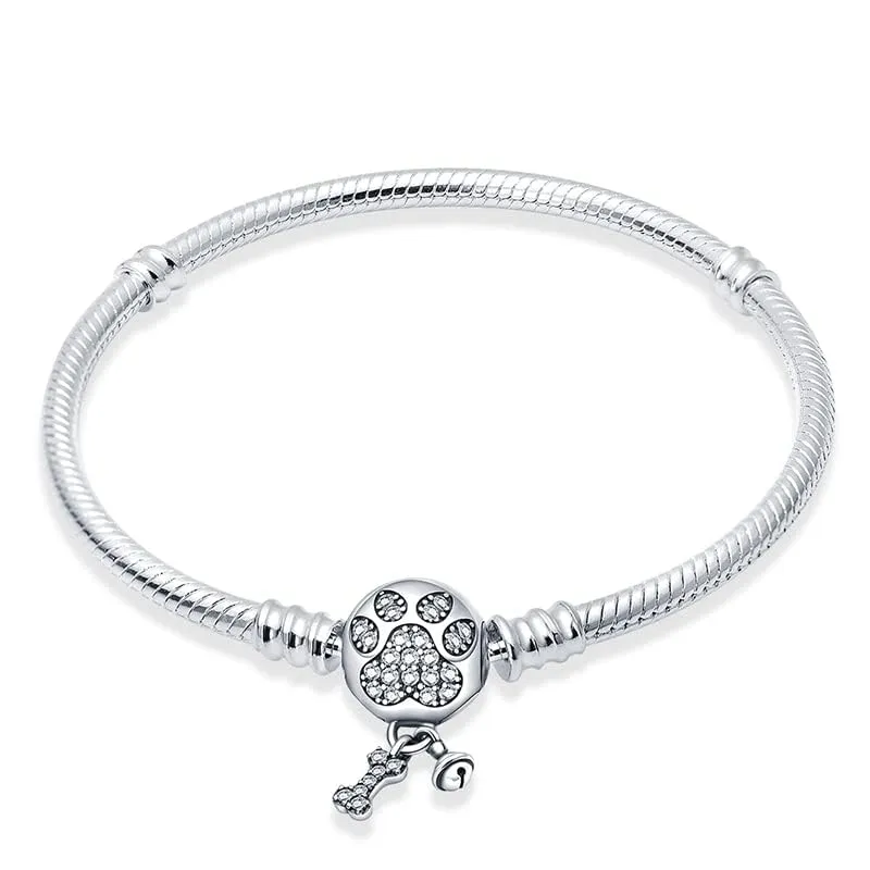 Pandach Bracciale Snake in Argento Sterling 925 per Ciondolo, Compatibile con Pandora, 19cm - immagine 2
