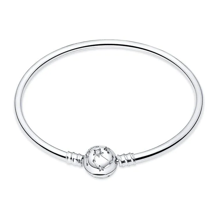 Pandach Bracciale Snake in Argento Sterling 925 per Ciondolo, Compatibile con Pandora, 17cm - immagine 2
