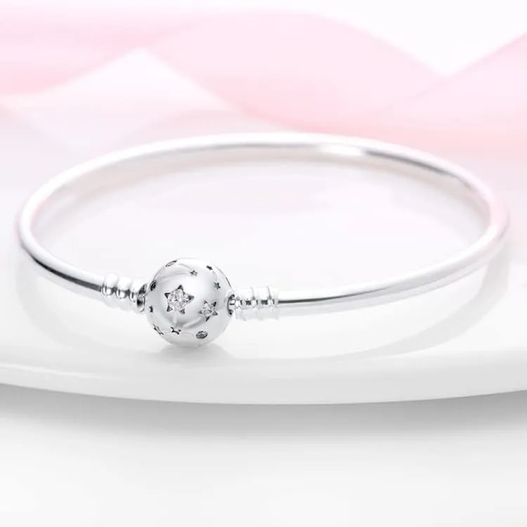 Pandach Bracciale Snake in Argento Sterling 925 per Ciondolo, Compatibile con Pandora, 17cm - immagine 3