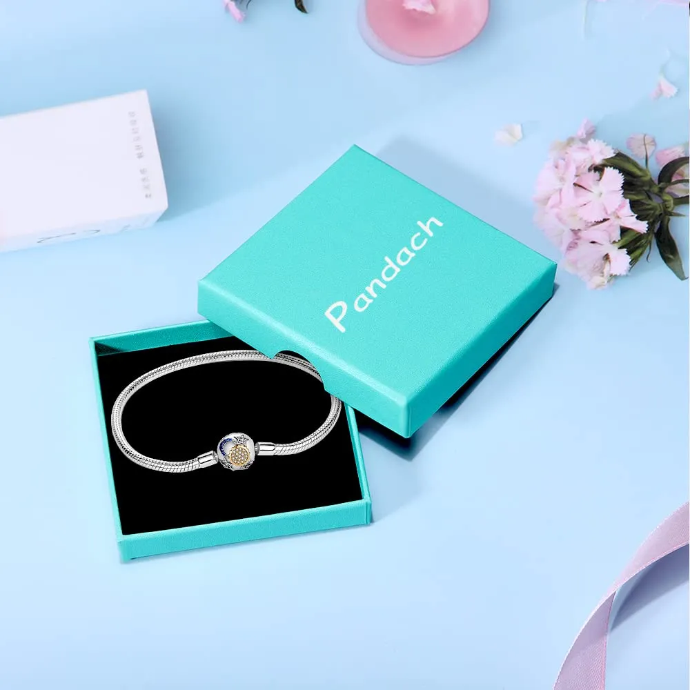 Pandach Bracciale Snake in Argento Sterling 925 per Ciondoli, Compatibile con Pandora, 17cm - immagine 5