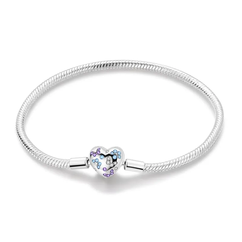 Pandach Bracciale Snake in Argento Sterling 925 per Ciondoli, Compatibile con Pandora, 18cm - immagine 1