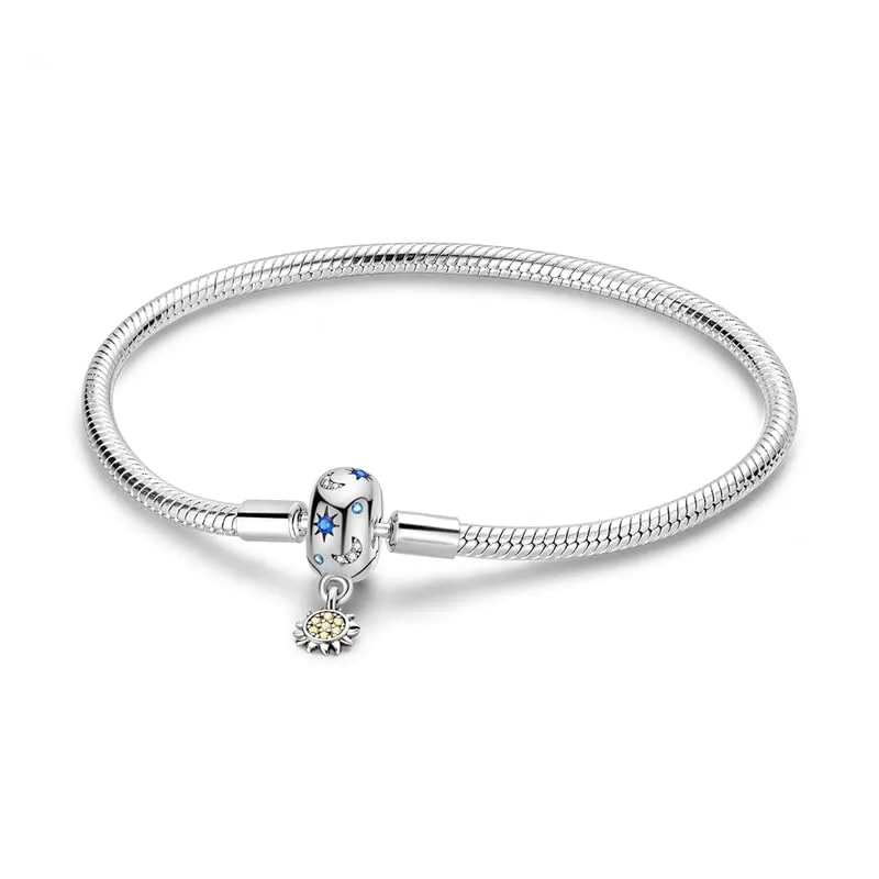 Pandach Bracciale Donna in Argento Sterling 925 Snake, Compatibile con Pandora, 20cm - immagine 1
