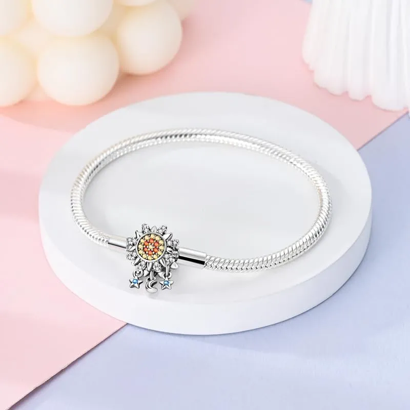Pandach Bracciale Snake in Argento Sterling 925 per Ciondoli, Compatibile con Pandora, 19cm - immagine 2