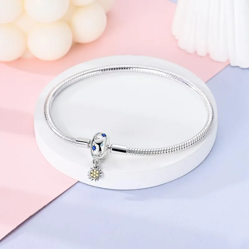 Pandach Bracciale Snake in Argento Sterling 925 per Ciondoli Compatibile con Pandora, 19cm - immagine 2