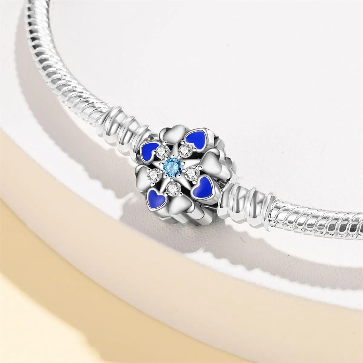 Pandach Bracciale Donna in Argento Sterling 925 Snake, Compatibile con Pandora, 17cm - immagine 2