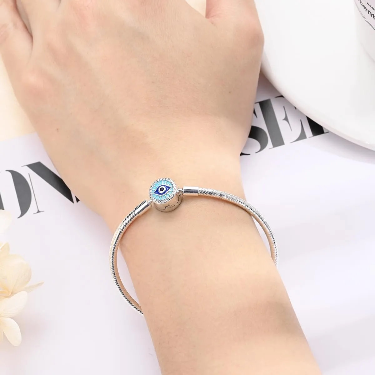 Pandach Bracciale Snake in Argento Sterling 925 per Ciondoli, Compatibile con Pandora, 17cm - immagine 4