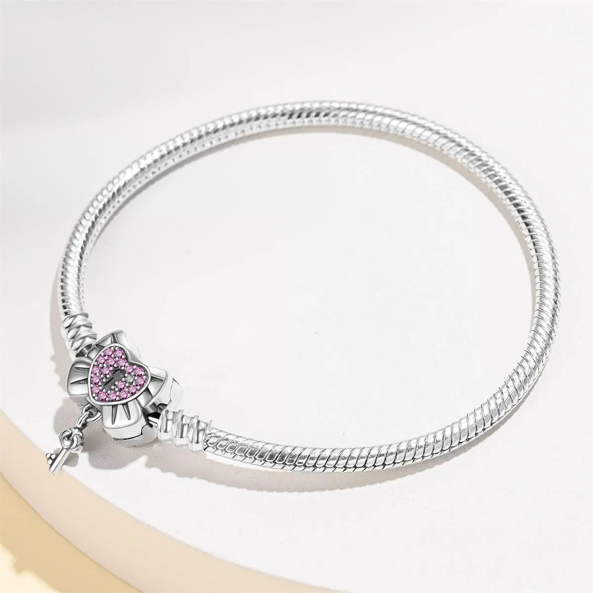 Pandach Bracciale Snake in Argento Sterling 925 per Donna, Compatibile con Pandora, 18cm - immagine 4