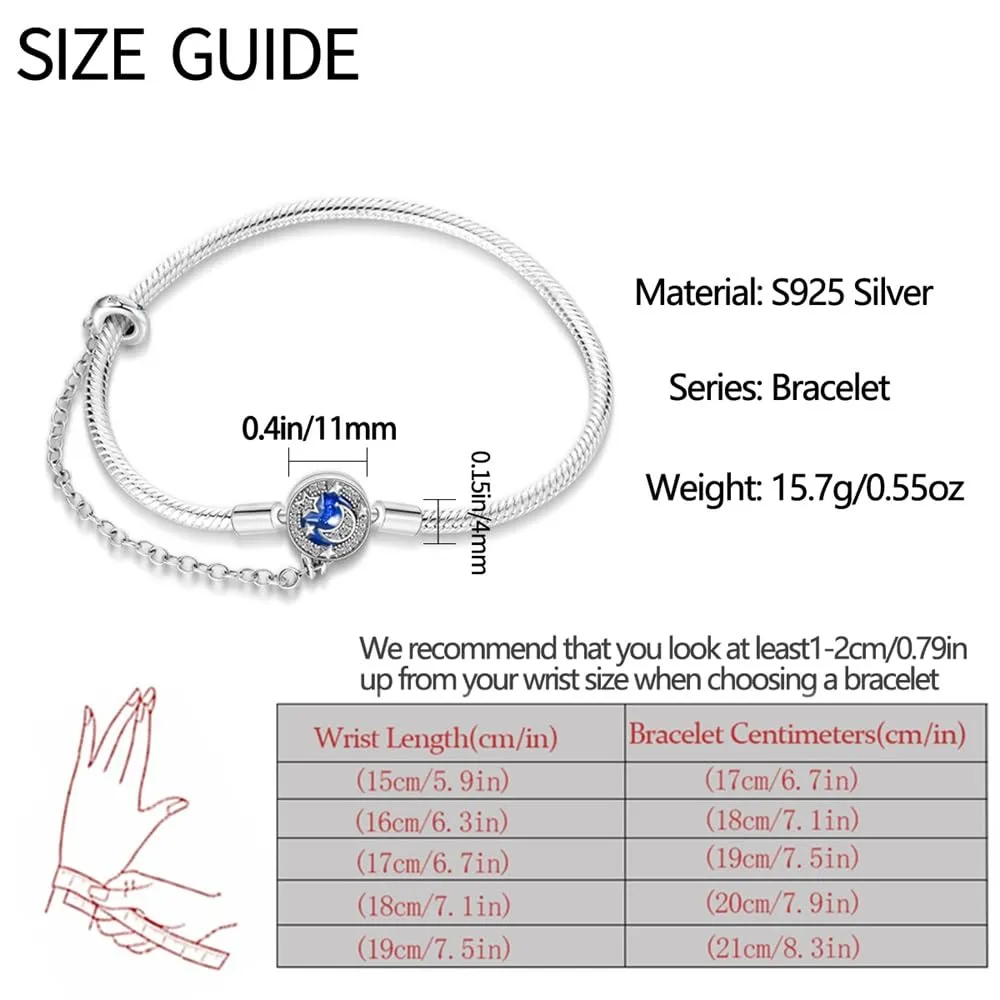 Pandach Bracciale Donna in Argento Sterling 925 Snake, Compatibile con Pandora, 18cm - immagine 4