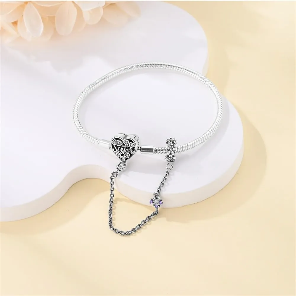 Pandach Bracciale Snake in Argento Sterling 925 per Ciondoli, Compatibile con Pandora, 18cm - immagine 2
