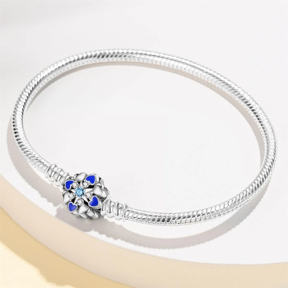Pandach Bracciale Donna in Argento Sterling 925 Snake, Compatibile con Pandora, 18cm - immagine 3