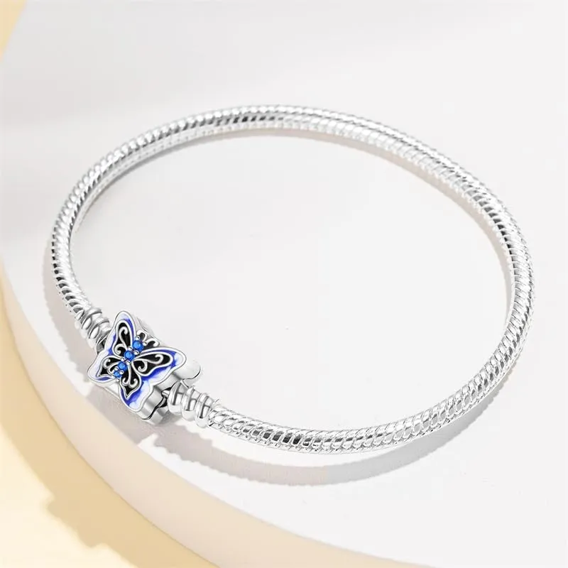 Pandach Bracciale Snake in Argento Sterling 925 per Ciondolo, Compatibile con Pandora, 18cm - immagine 3
