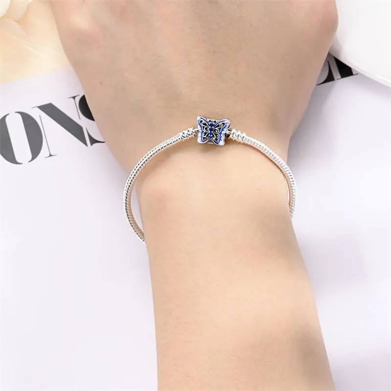Pandach Bracciale Snake in Argento Sterling 925 per Ciondolo, Compatibile con Pandora, 18cm - immagine 4