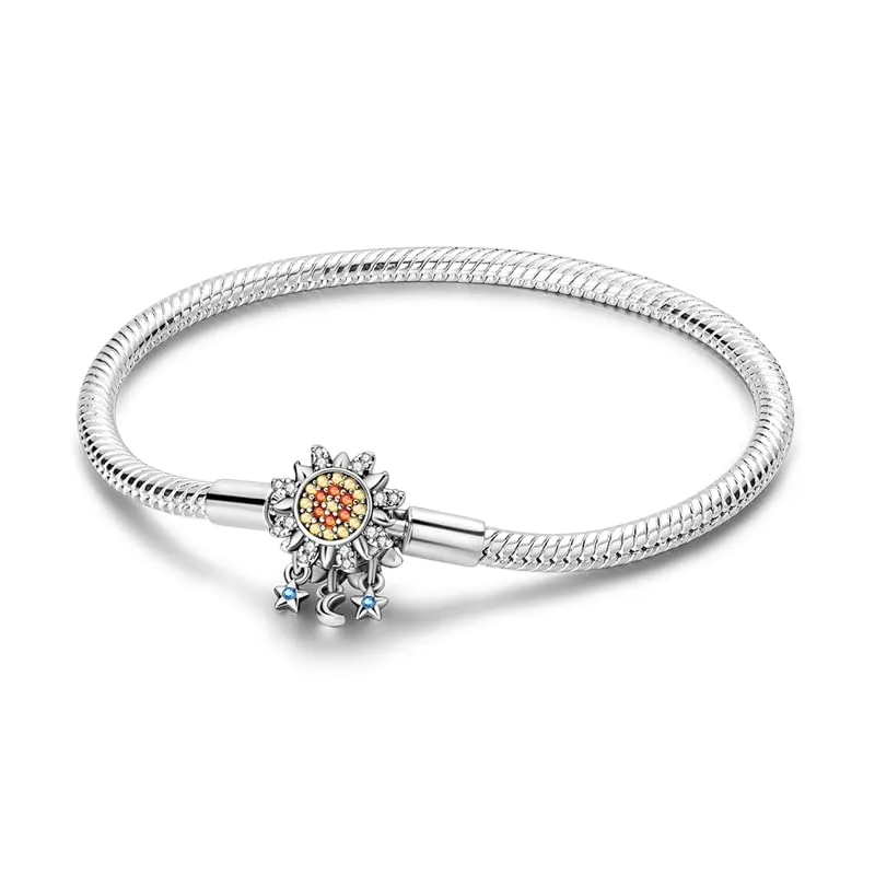 Pandach Bracciale Snake in Argento Sterling 925 per Donna, Compatibile con Pandora, 18cm - immagine 1