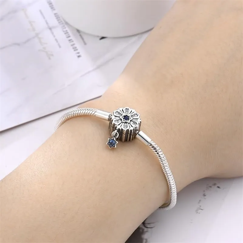 Pandach Bracciale Snake in Argento Sterling 925 per Ciondoli, Compatibile con Pandora, 19cm - immagine 4
