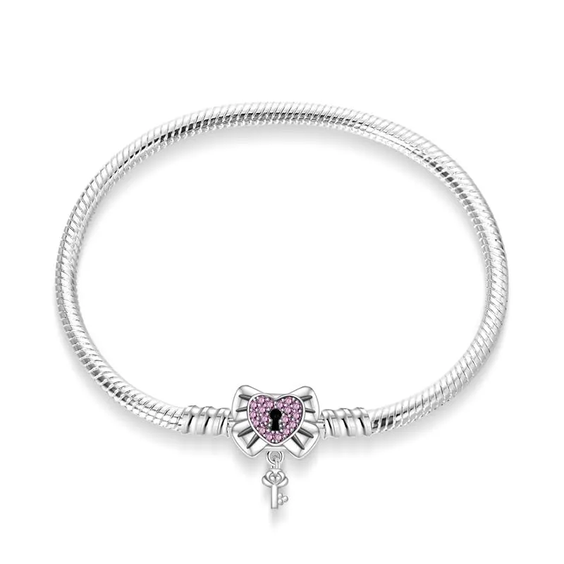 Pandach Bracciale Snake in Argento Sterling 925 per Ciondoli, Compatibile con Pandora, 18cm - immagine 1