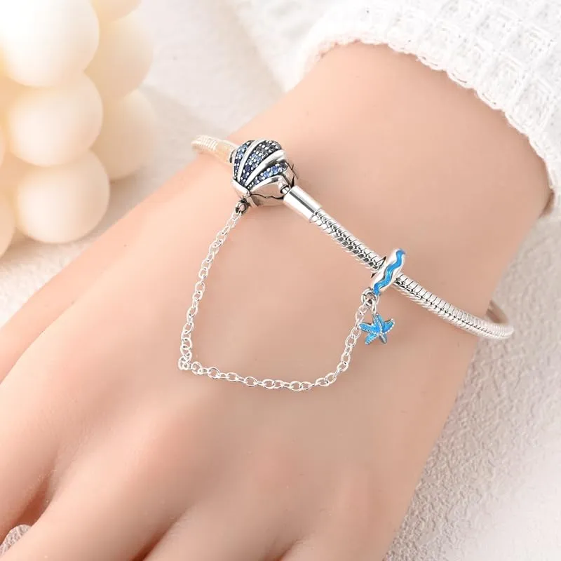 Pandach Bracciale Snake in Argento Sterling 925 per Ciondolo, Compatibile con Pandora, 19cm - immagine 4
