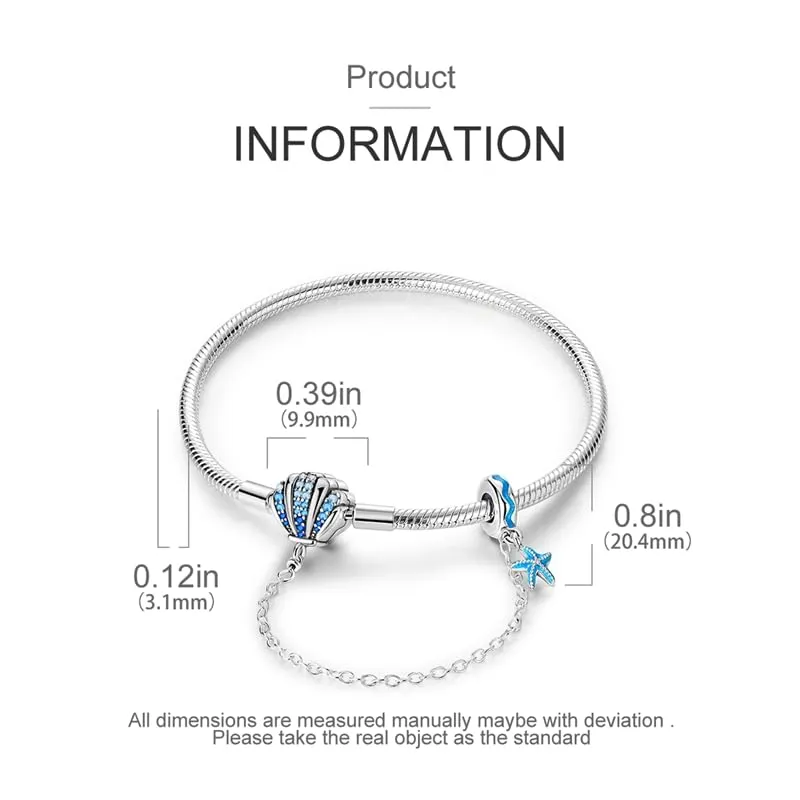 Pandach Bracciale Snake in Argento Sterling 925 per Ciondolo, Compatibile con Pandora, 19cm - immagine 5