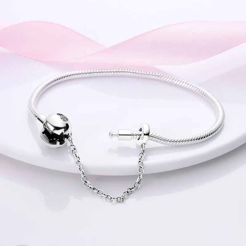 Pandach Bracciale Snake in Argento Sterling 925 per Ciondolo, Compatibile con Pandora, 18cm - immagine 2