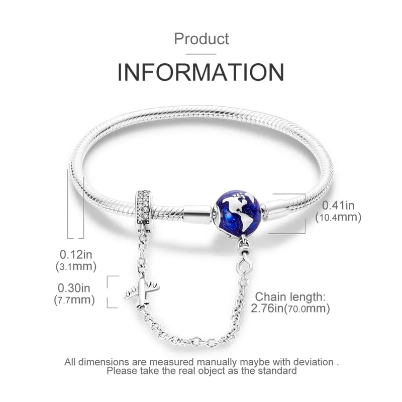 Pandach Bracciale Snake in Argento Sterling 925 Compatibile con Pandora, 18cm - immagine 5