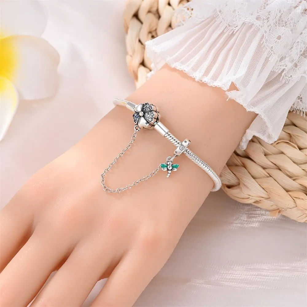 Pandach Bracciale Snake in Argento Sterling 925 Compatibile con Pandora, 17cm - immagine 4