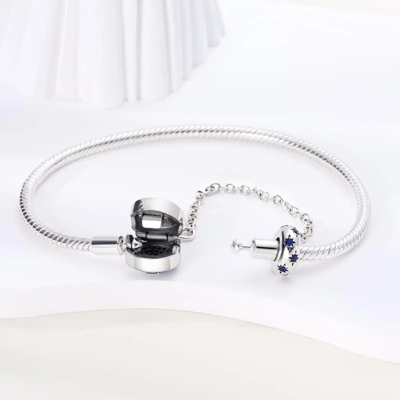 Pandach Bracciale Snake in Argento Sterling 925 per Ciondolo, Compatibile con Pandora, 17cm - immagine 3