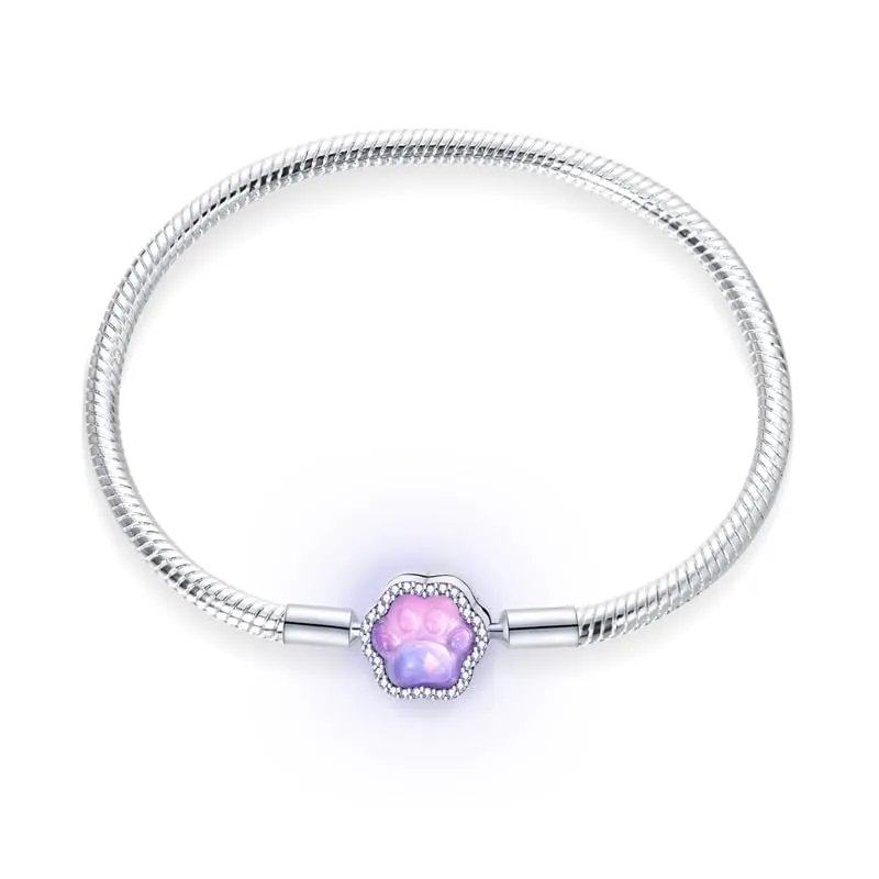Pandach Bracciale Snake in Argento Sterling 925 per Ciondoli, Compatibile con Pandora, 17cm - immagine 4
