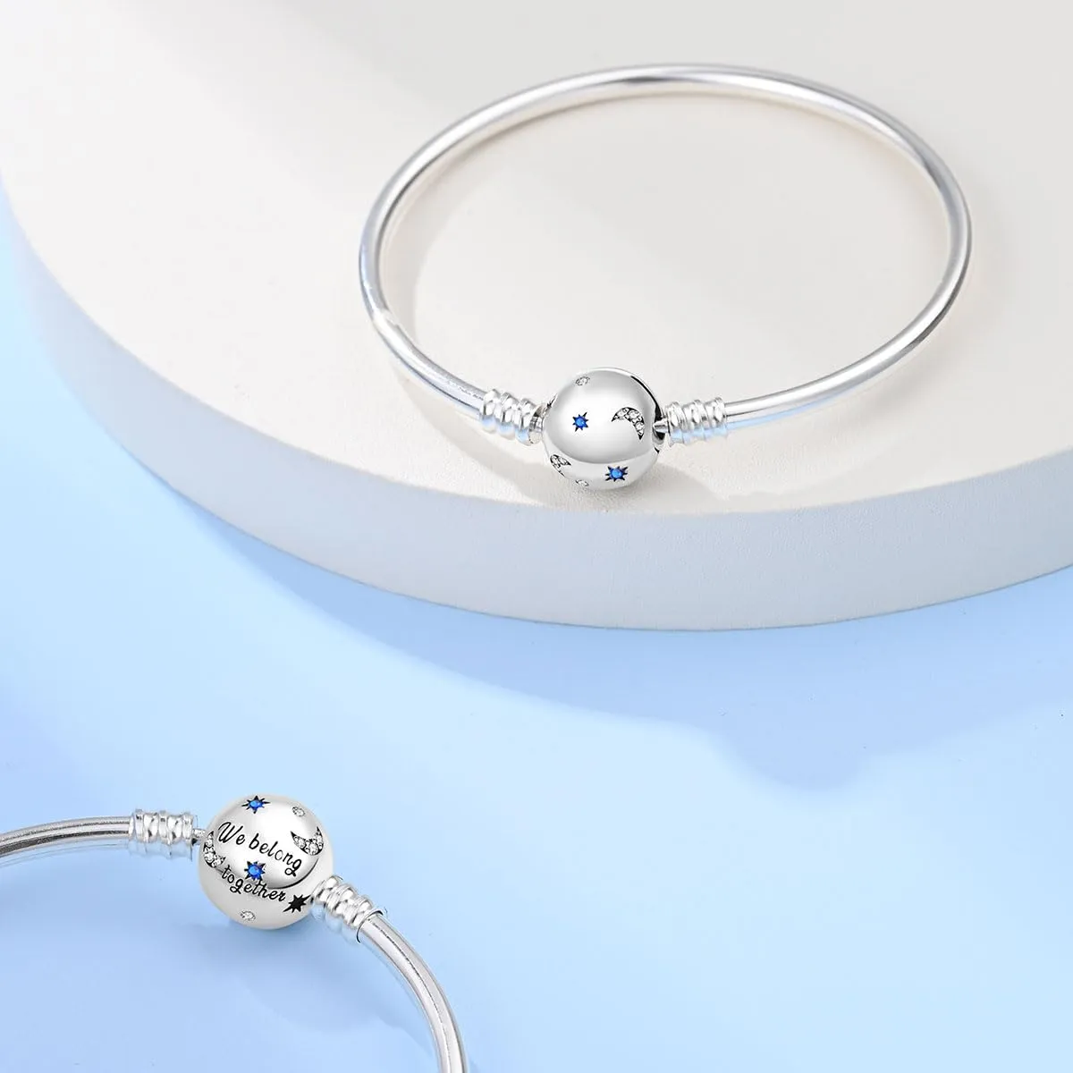 Pandach Bracciale Snake in Argento Sterling 925 per Ciondoli Compatibile con Pandora, 17cm - immagine 3