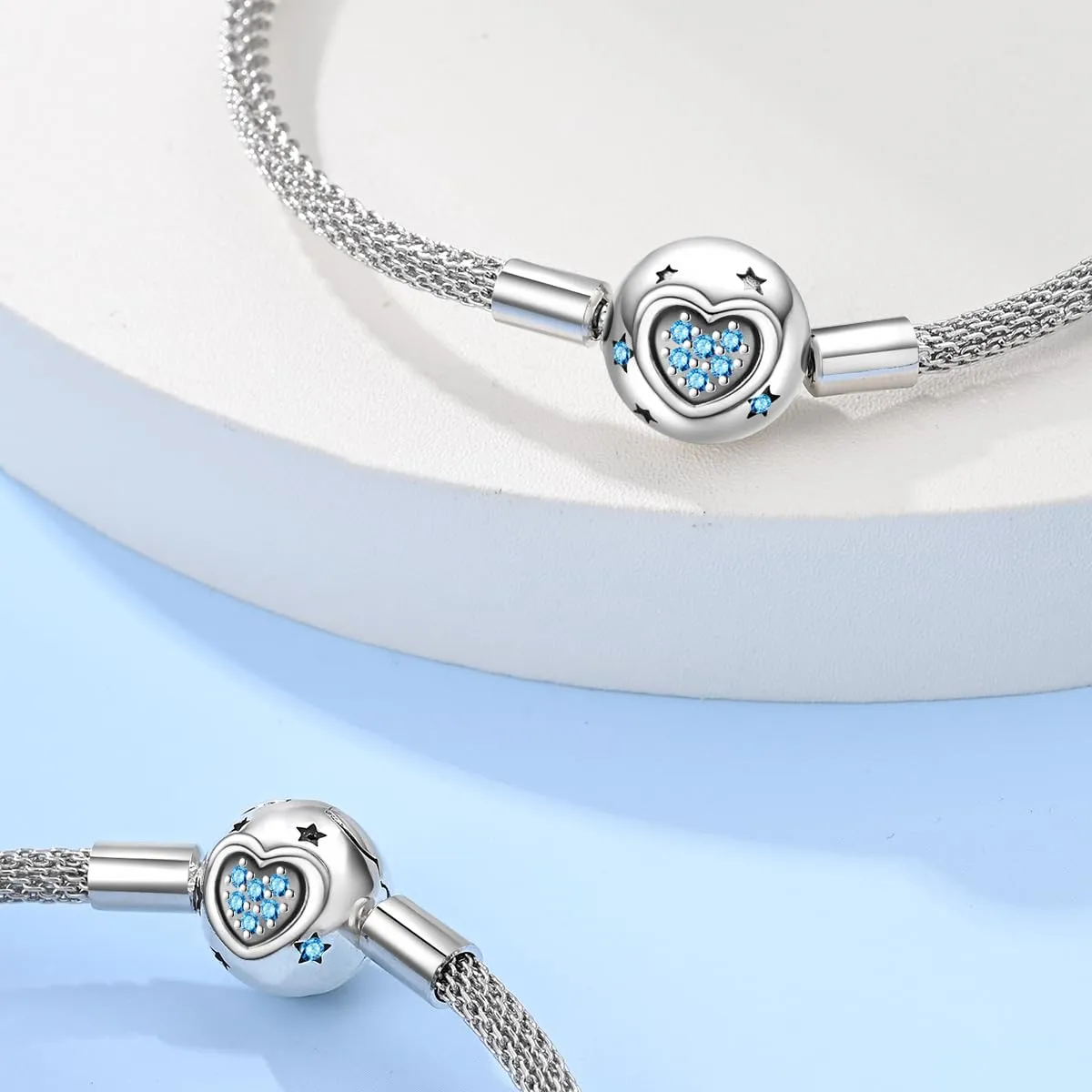 Pandach Bracciale Snake in Argento Sterling 925 Compatibile con Pandora, 17cm - immagine 2
