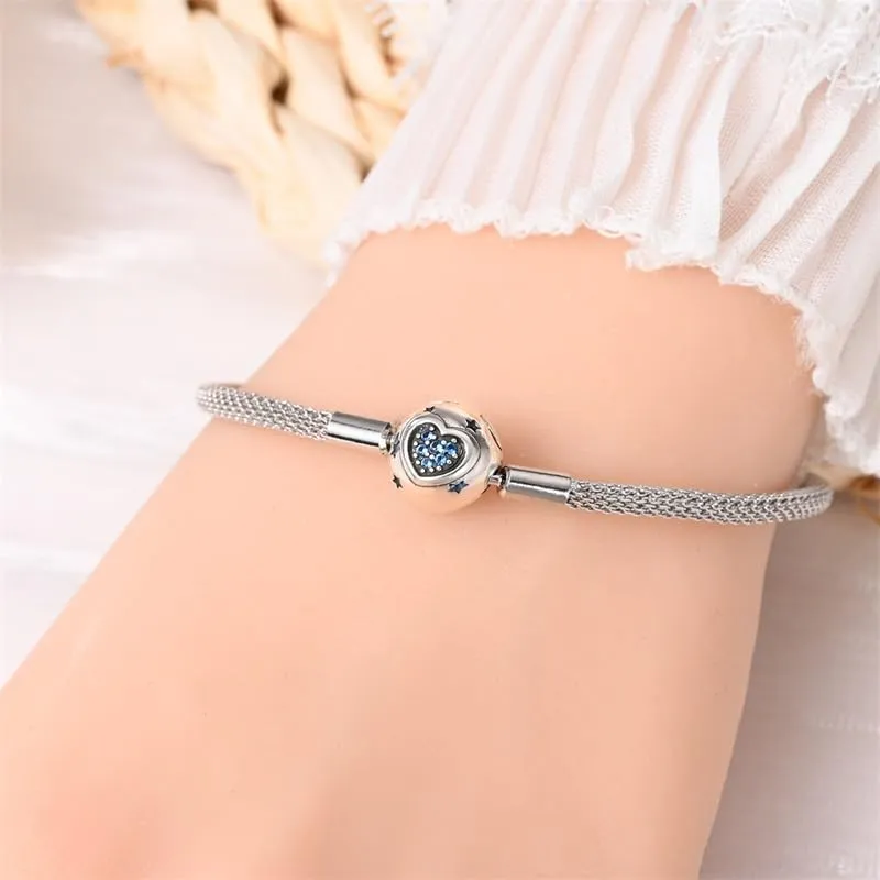 Pandach Bracciale Snake in Argento Sterling 925 Compatibile con Pandora, 17cm - immagine 4