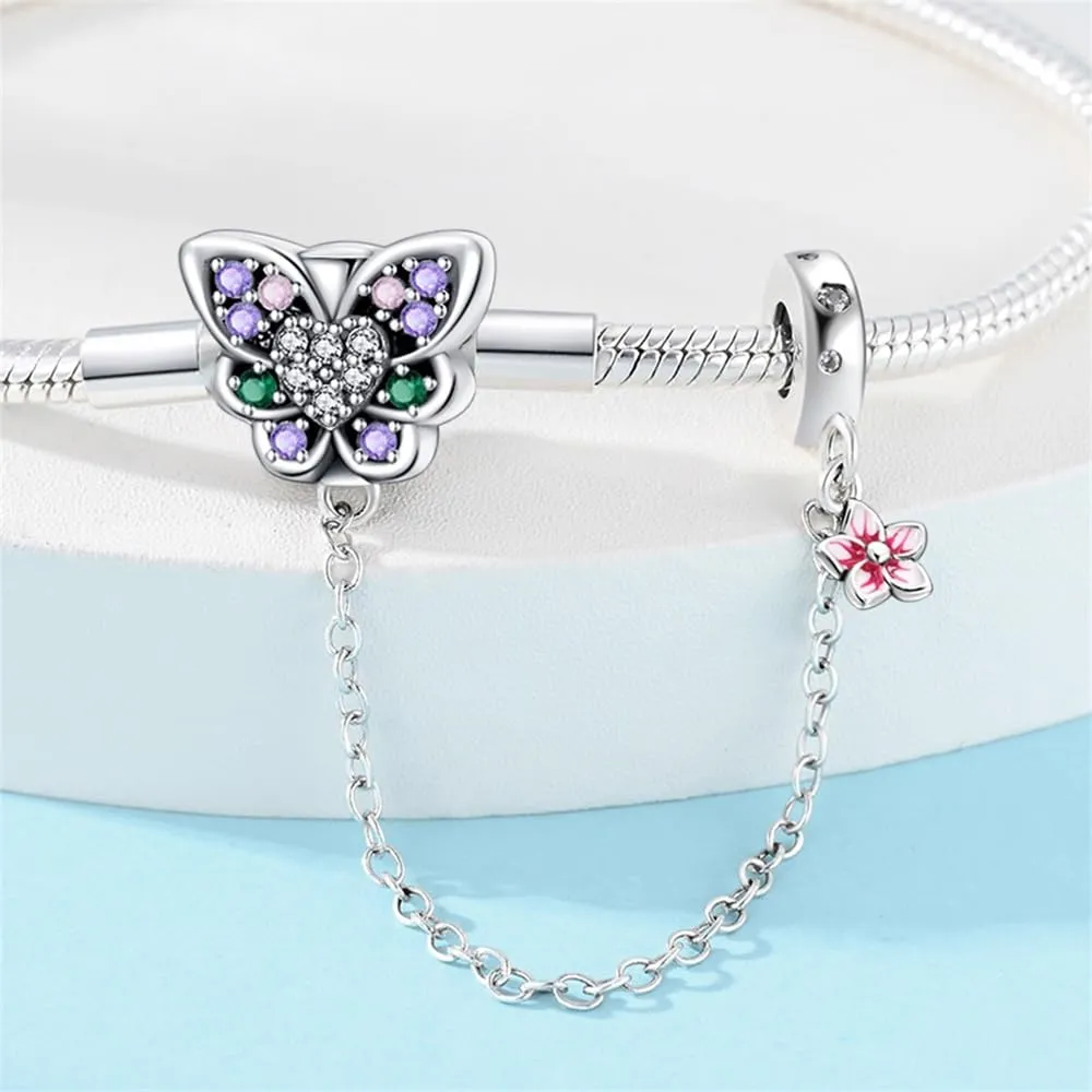 Pandach Bracciale Snake in Argento Sterling 925 per Ciondolo Compatibile con Pandora, 17cm - immagine 2