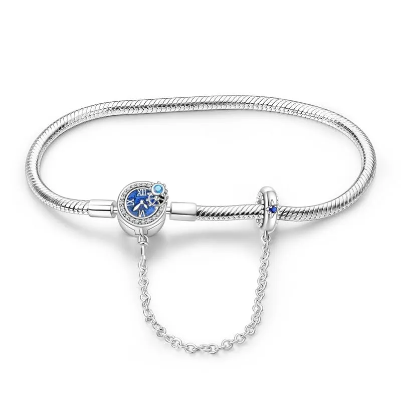 Pandach Bracciale Snake in Argento Sterling 925 per Ciondolo, Compatibile con Pandora, 20cm - immagine 1