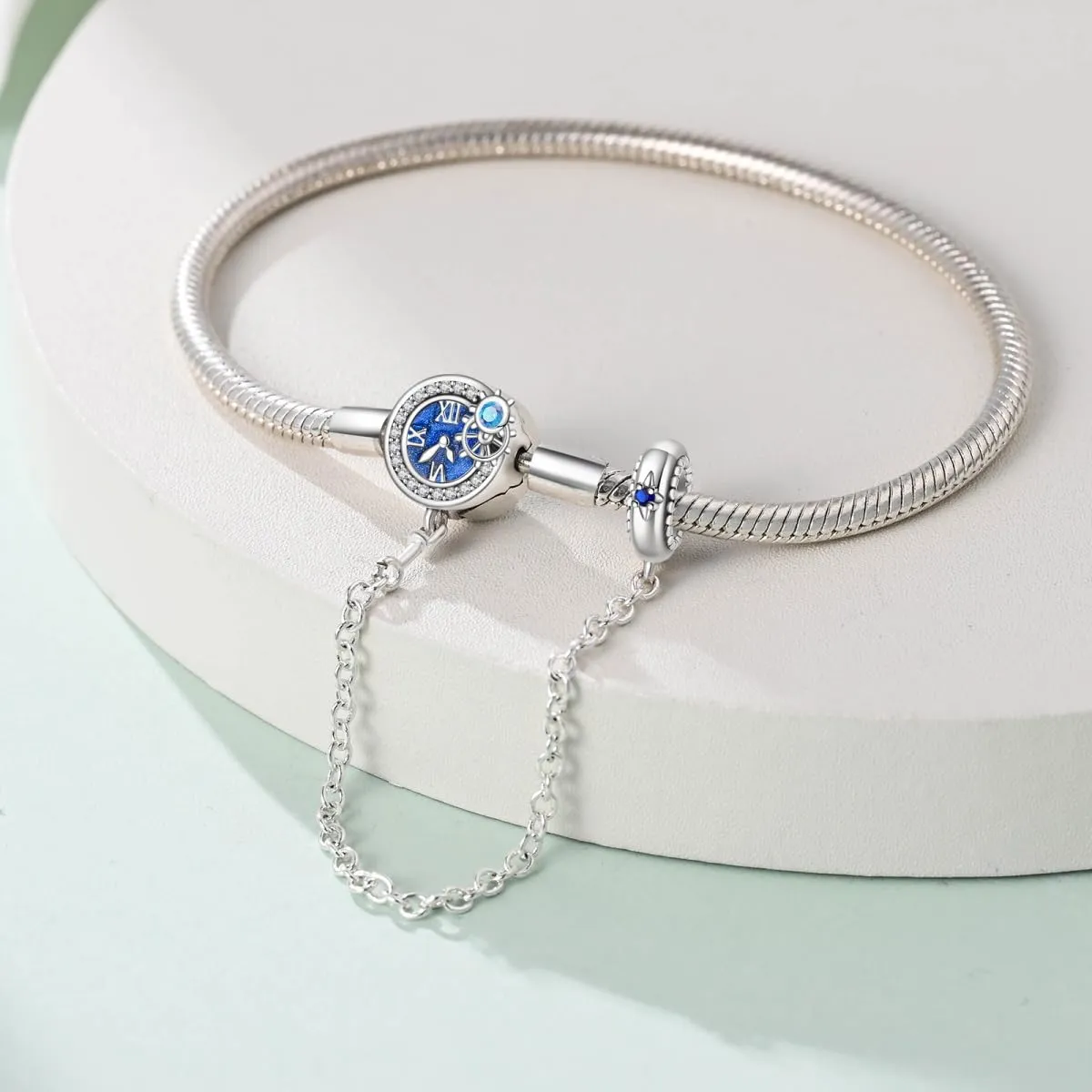 Pandach Bracciale Snake in Argento Sterling 925 per Ciondolo, Compatibile con Pandora, 20cm - immagine 3