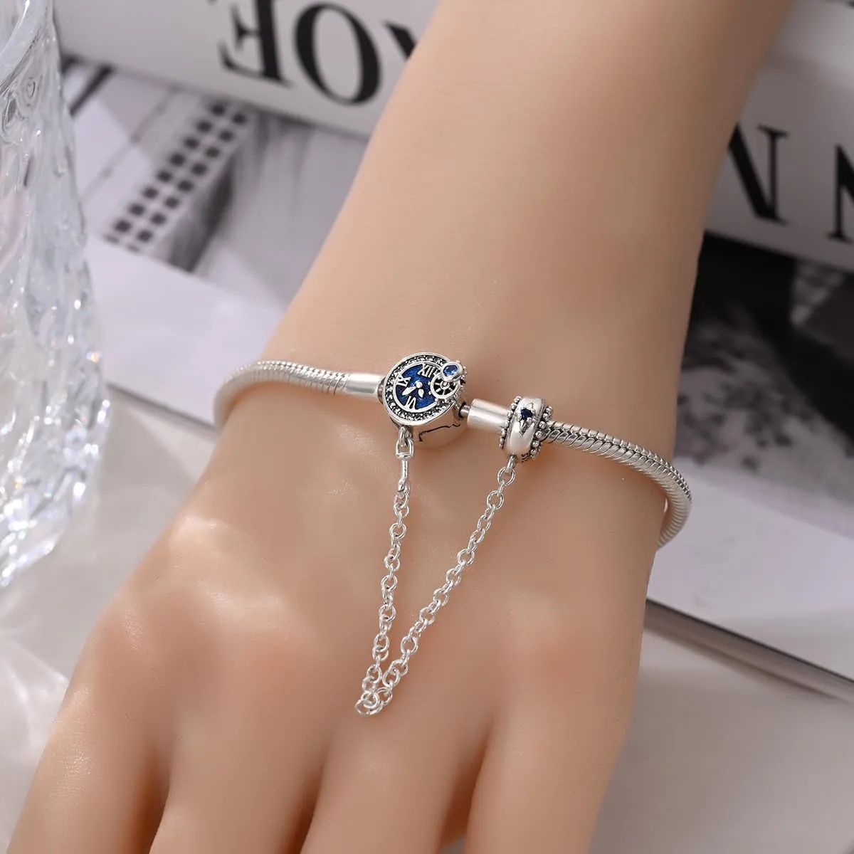 Pandach Bracciale Snake in Argento Sterling 925 per Ciondolo, Compatibile con Pandora, 20cm - immagine 4