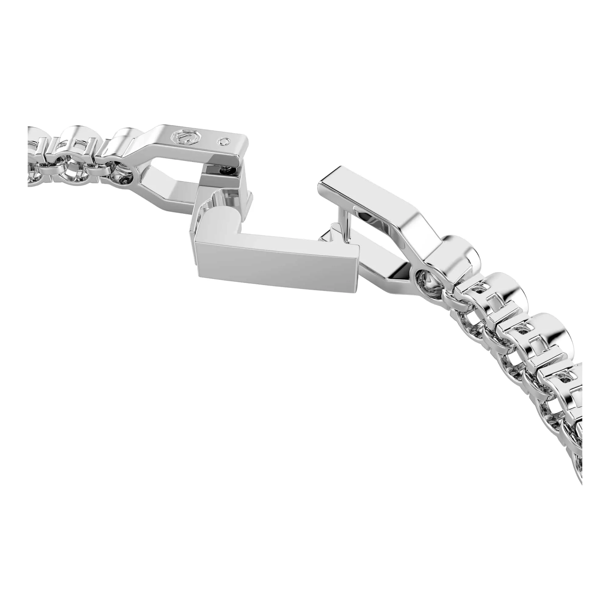 Swarovski Imber Bracciale Tennis, Cristalli Blu, Placcatura Rodio, 16,5-18,5 cm - immagine 3