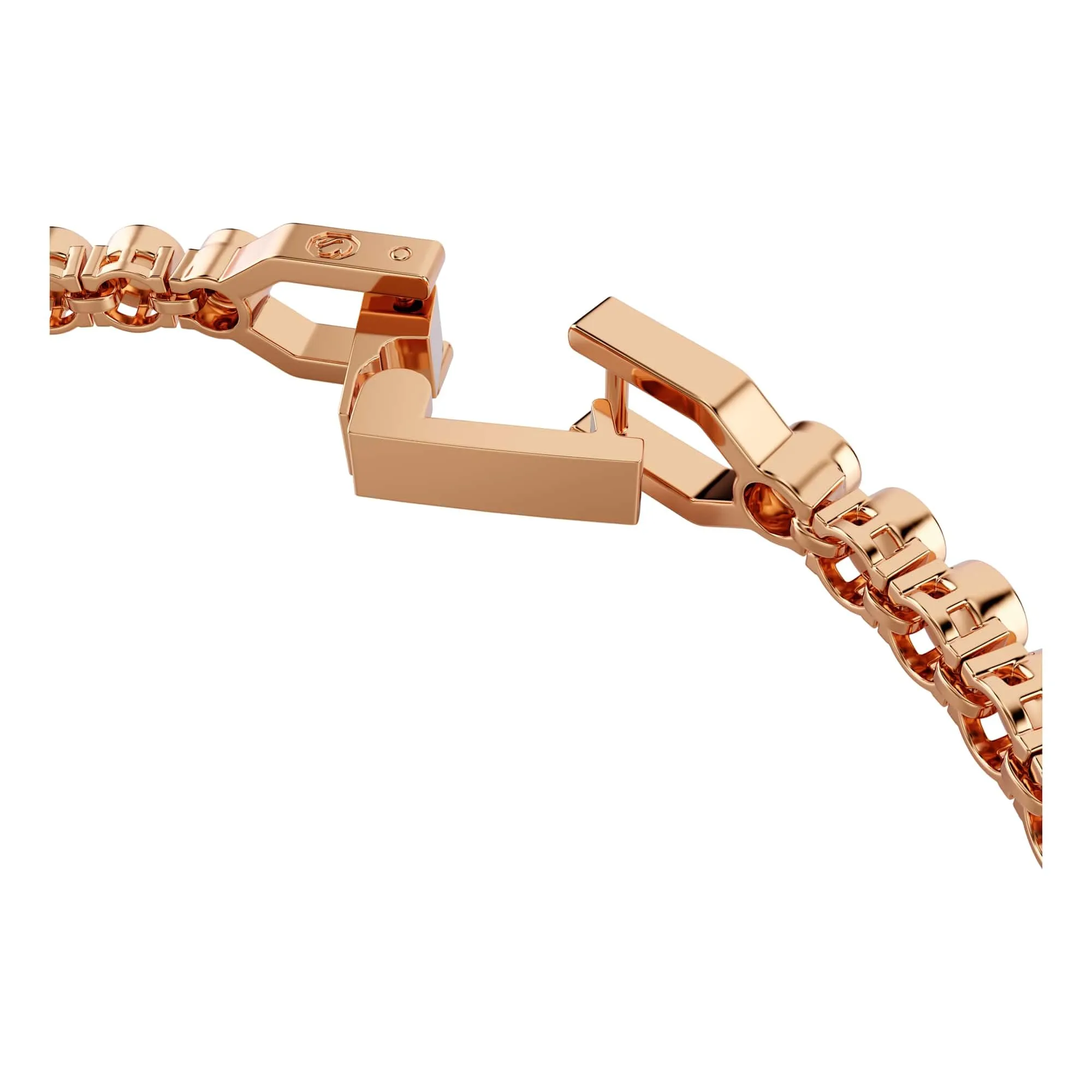 Swarovski Imber Bracciale Tennis con Cristalli Neri, Taglio Round, Placcatura Oro Rosa, 16,5-18,5 cm - immagine 3