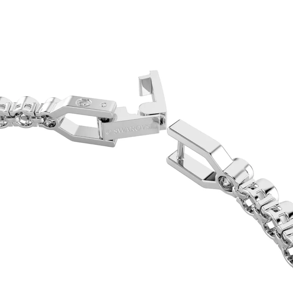 Swarovski Imber Bracciale Tennis con Cristalli Neri, Taglio Round, Placcatura in Tonalità Rodio, 16,5-18,5 cm - immagine 3