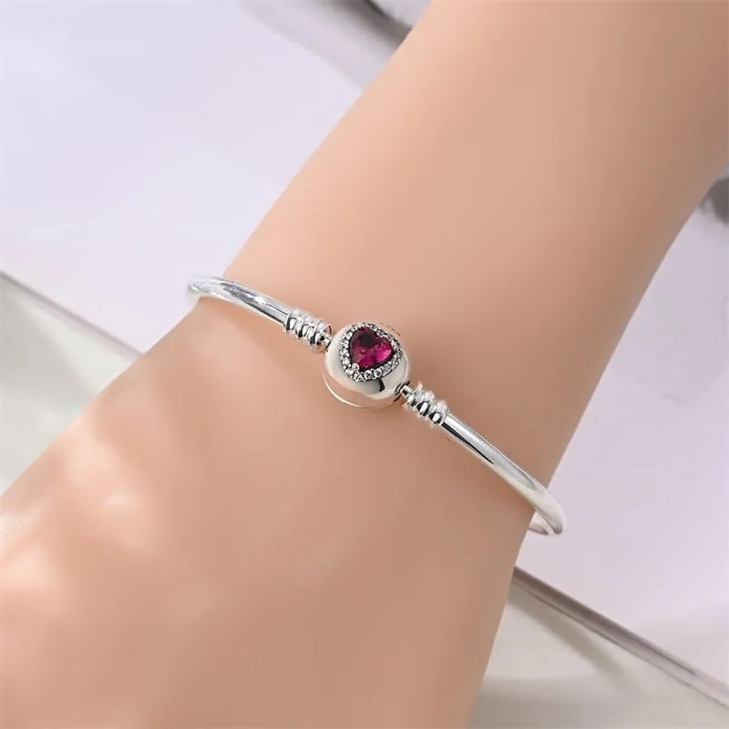 Pandach Bracciale Snake in Argento Sterling 925 per Ciondoli, Compatibile con Pandora, 18cm - immagine 4