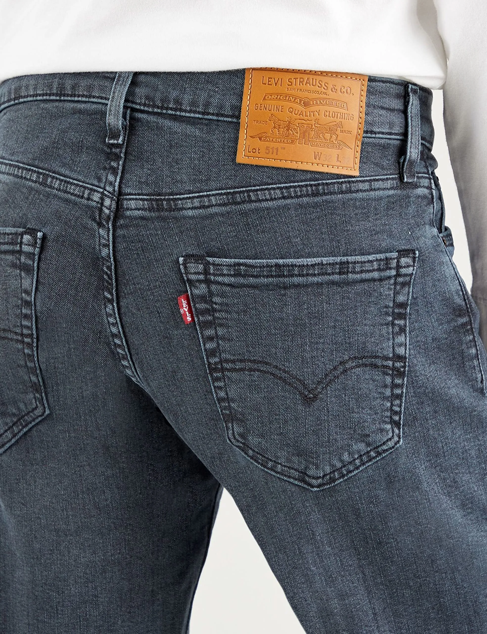 Levi's 511 Slim Jeans Uomo, Richmond Blue Black Od Adv, 31W / 34L - immagine 3