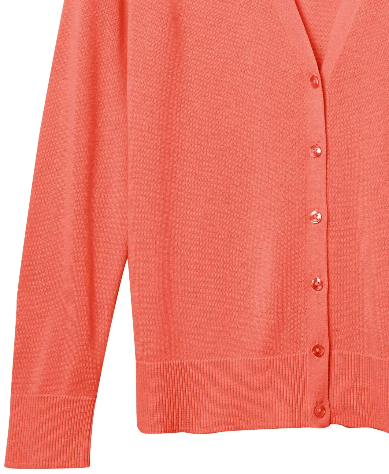 Amazon Essentials Felpa Cardigan Leggera Donna, Rosa Corallo, S - immagine 6