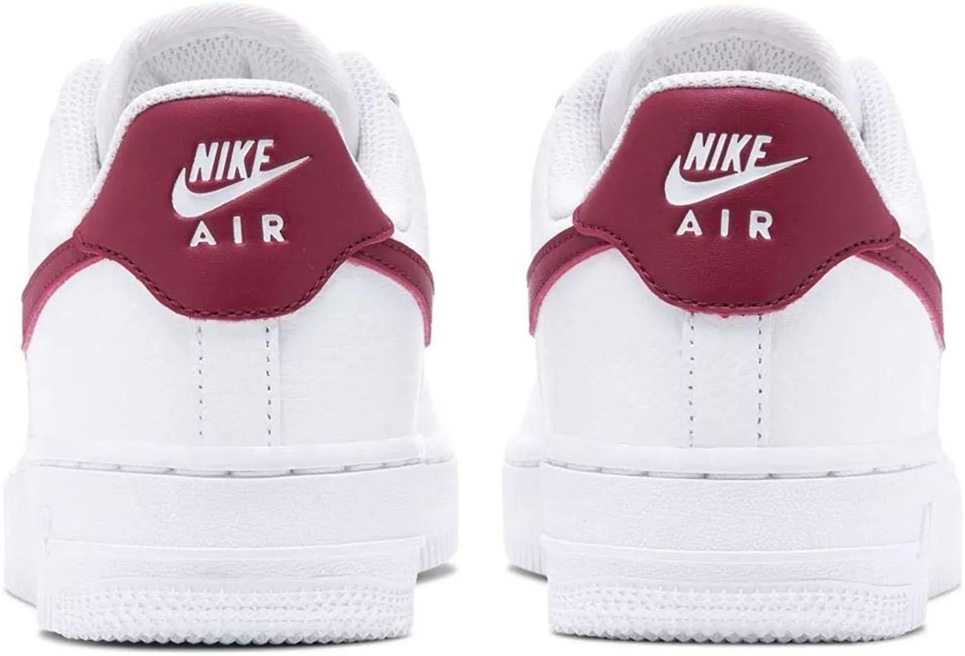 Nike Women's Air Force 1 '07 Basketball Shoes - White Noble Red White, 37.5 EU - immagine 1