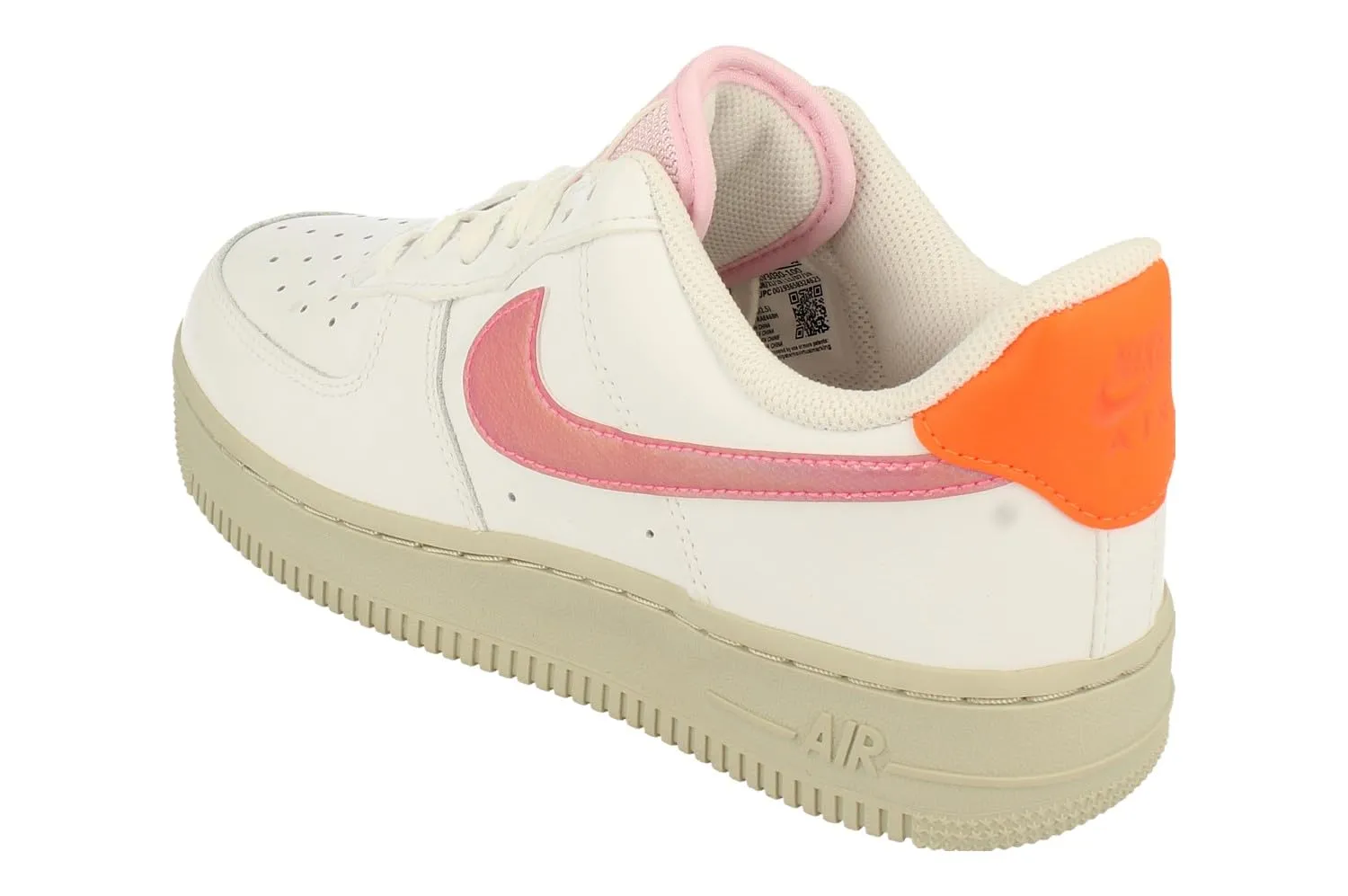 Nike Air Force 1 '07 Women's Basketball Shoes - White Digital Pink Pink Foam - 37.5 EU - immagine 2