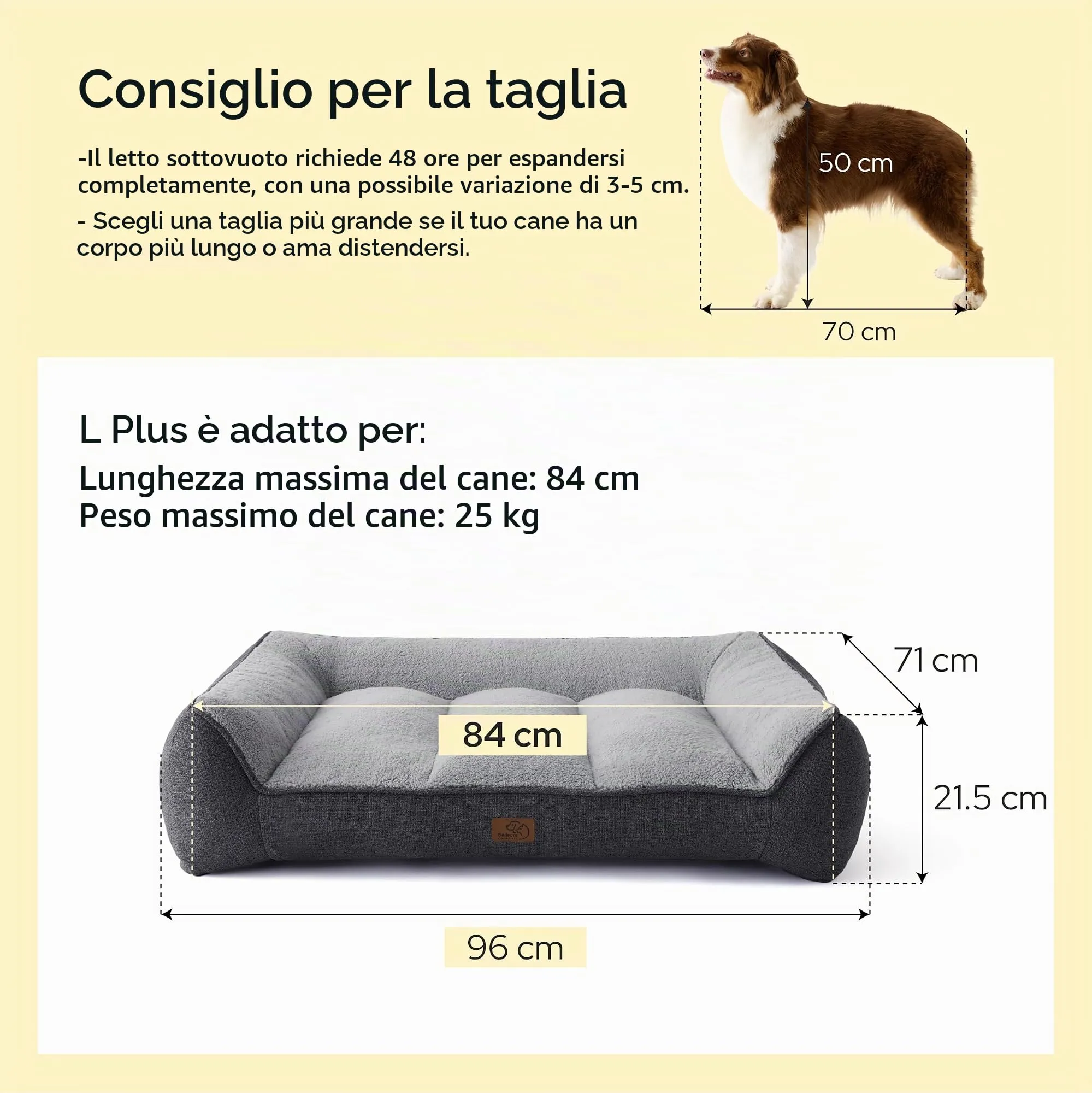 Bedsure SupportMax Cuccia Cani Grande 96x71cm - immagine 4