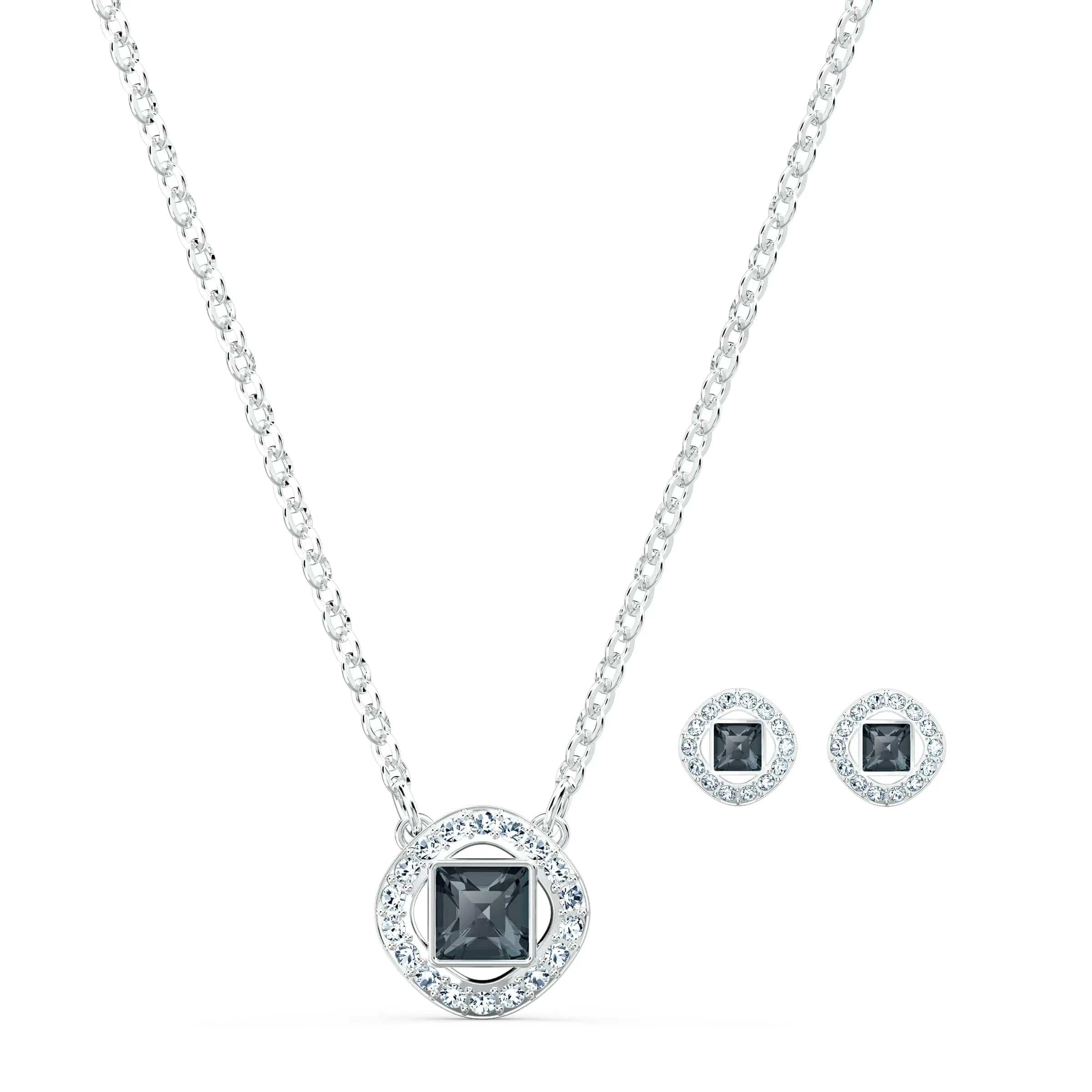 Swarovski Una Angelic Set, Grey, Rhodium Plated - immagine 1