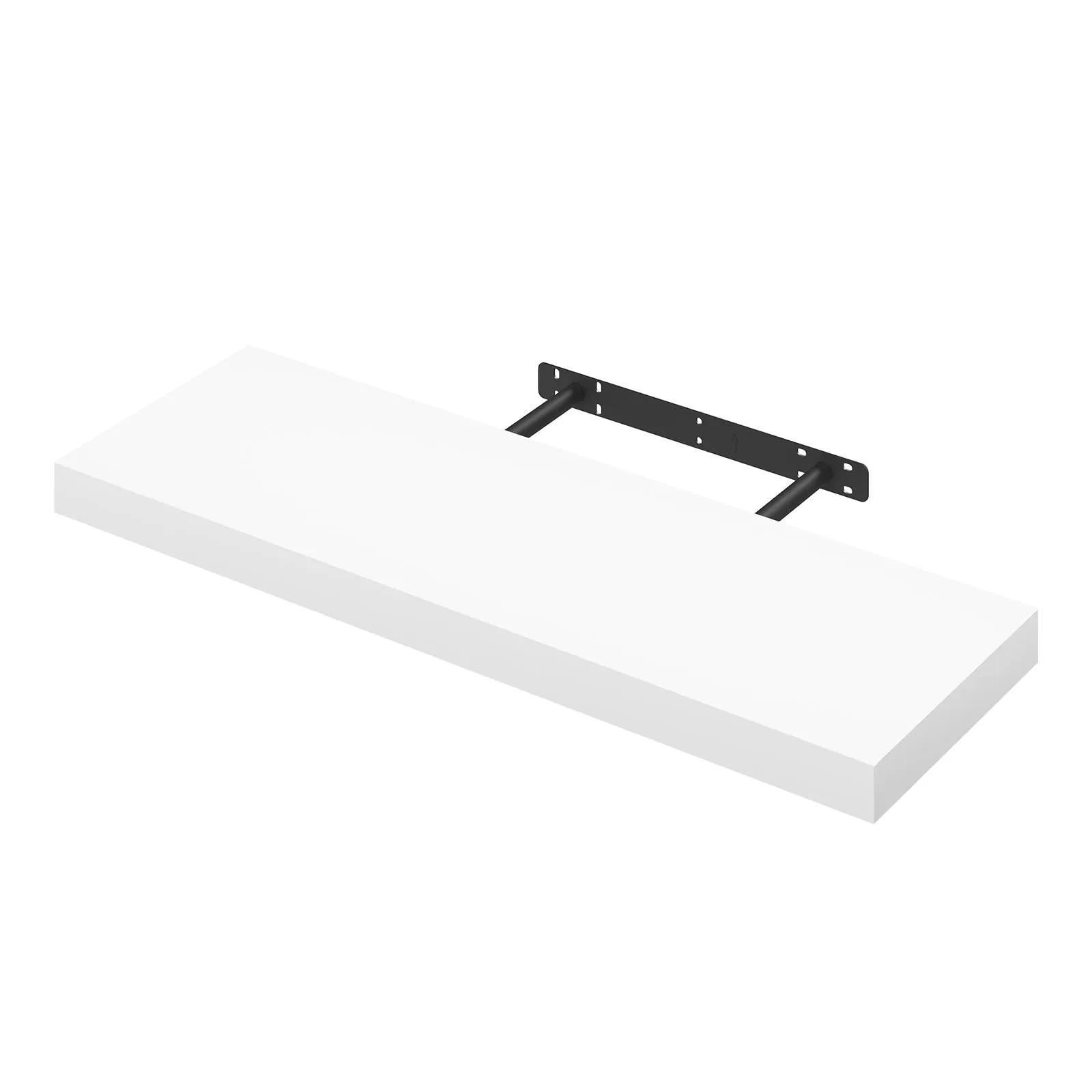 WOLTU Mensola da Muro Rettangolare in Legno Bianco 70cm RG9369ws - immagine 1