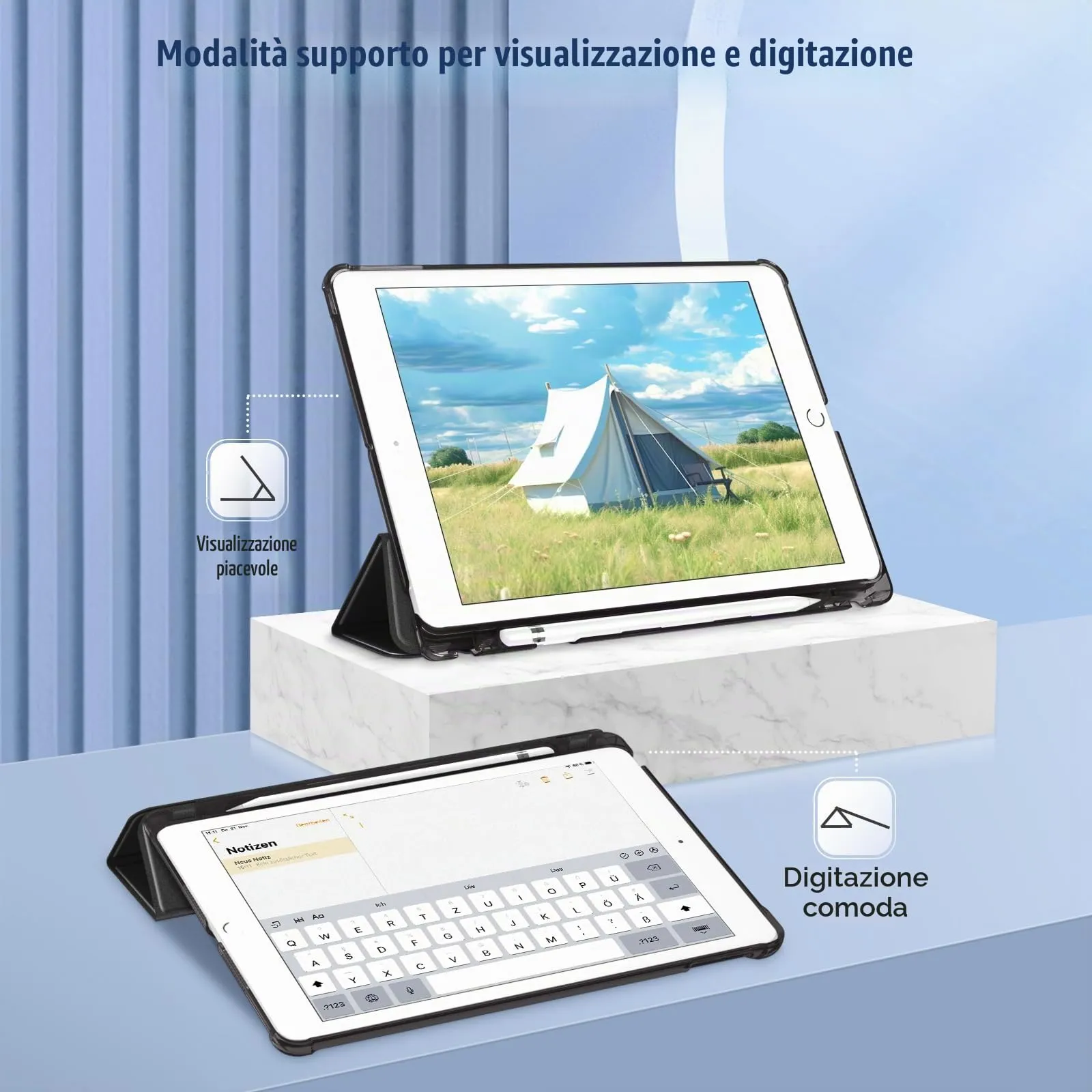 FINTIE Cover per iPad 10,2 Pollici (9a/8a/7a Generazione, 2019-2021) - immagine 3