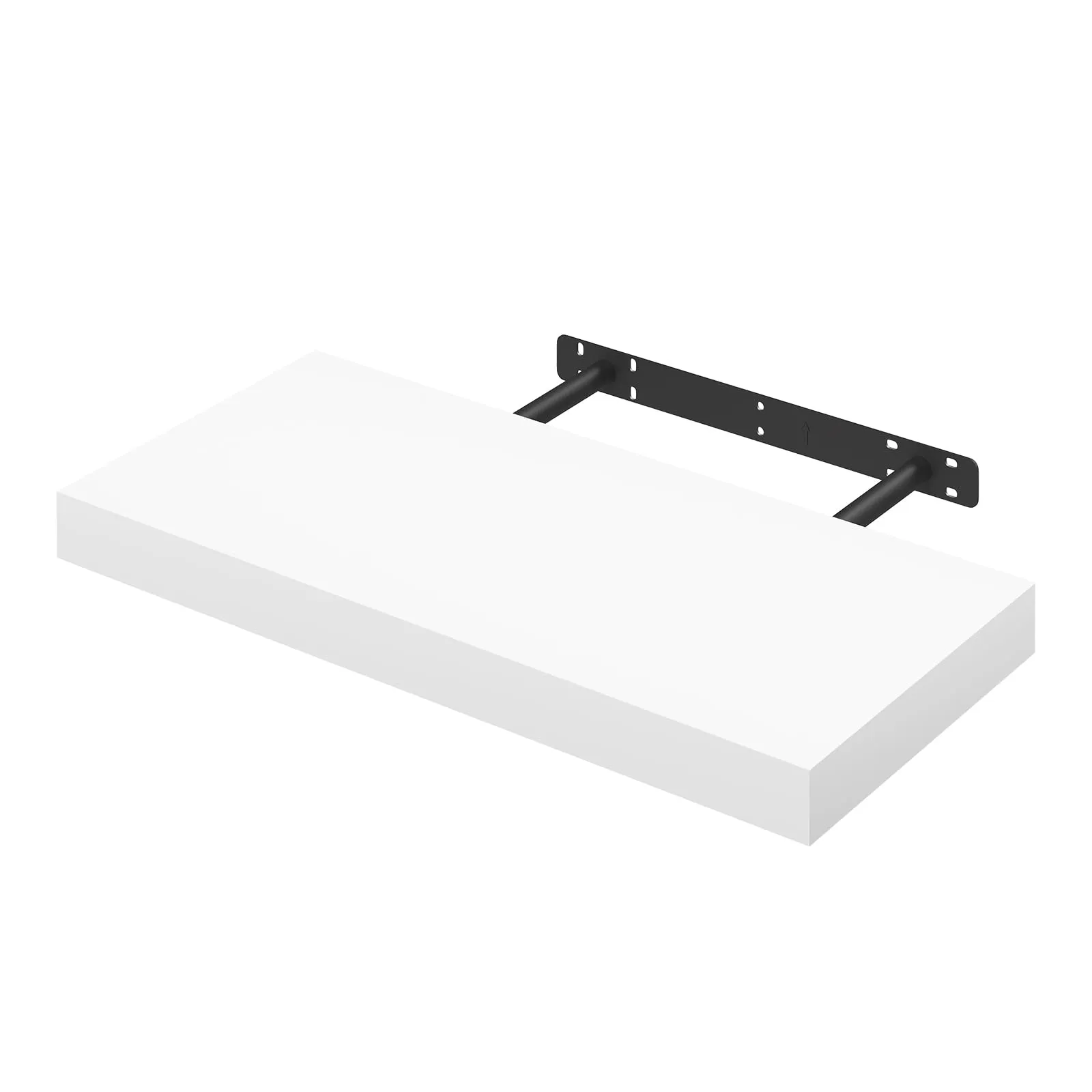 WOLTU Mensola da Muro Rettangolare in Legno Bianco 50cm RG9368ws-b - immagine 1