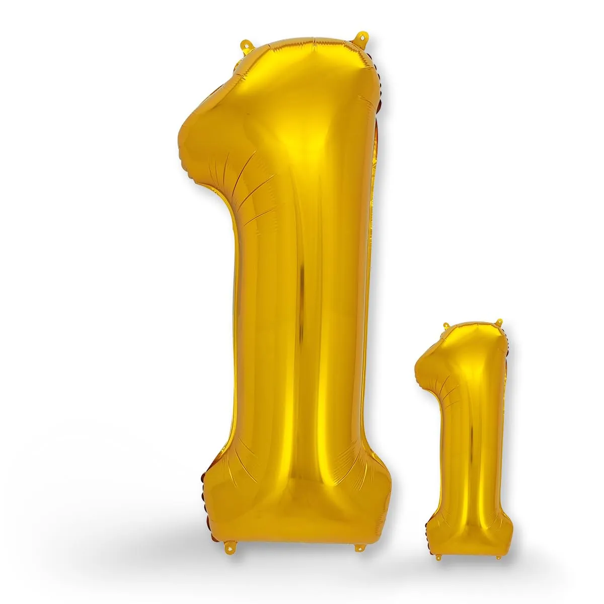 FUNXGO Palloncino Numero 1 Oro, Set di 2 Pezzi (Grande e Piccolo) - immagine 1