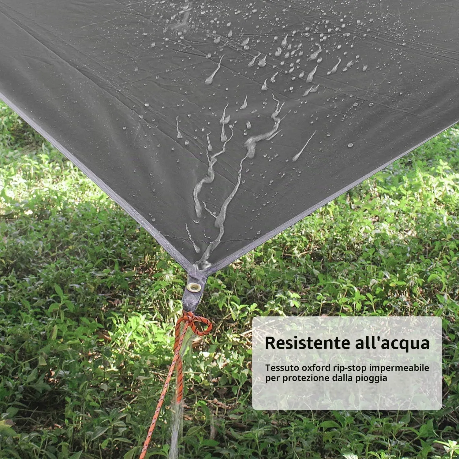 Unigear Tarp Rain Fly Telo Impermeabile 3x3m - immagine 3