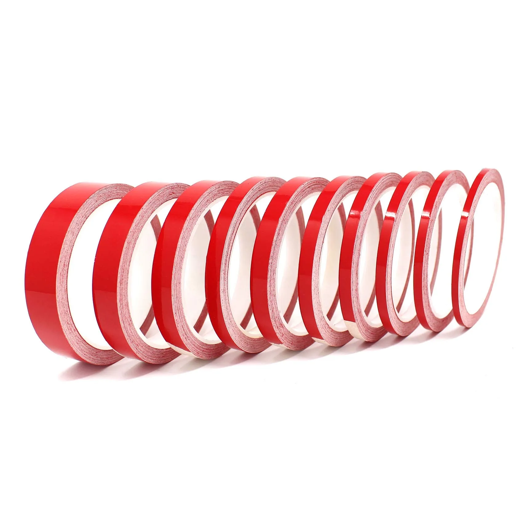 Finest Folia Strisce Adesive Decorative 10m (30mm, Rosso) - immagine 2