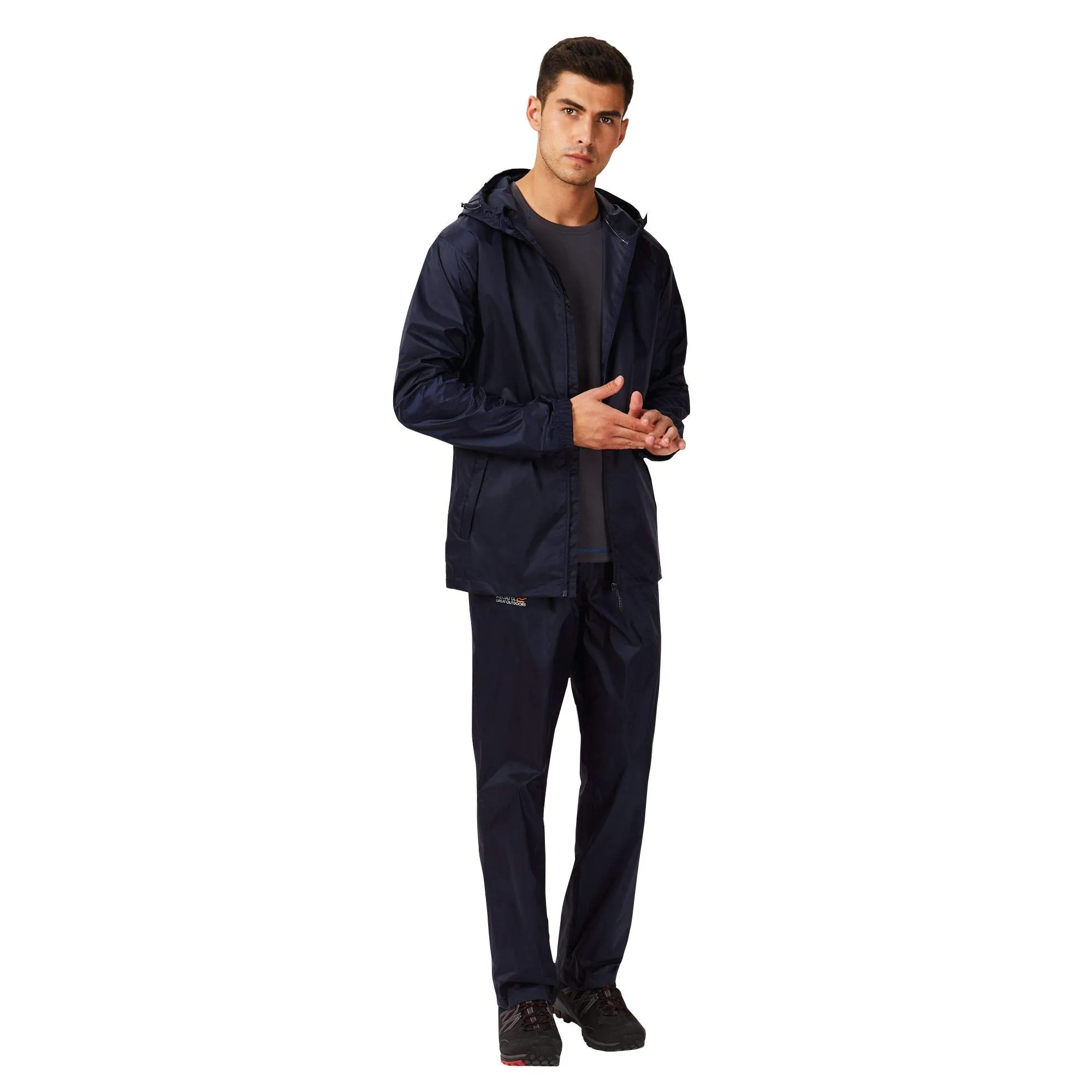 Regatta Men's Pack It Jacket with Hood, Navy, 4XL - immagine 8